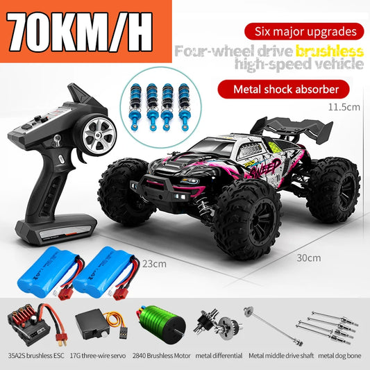 Samochód RC Off-Road 4x4 70km/h - Monster Truck 1:16 z LED
