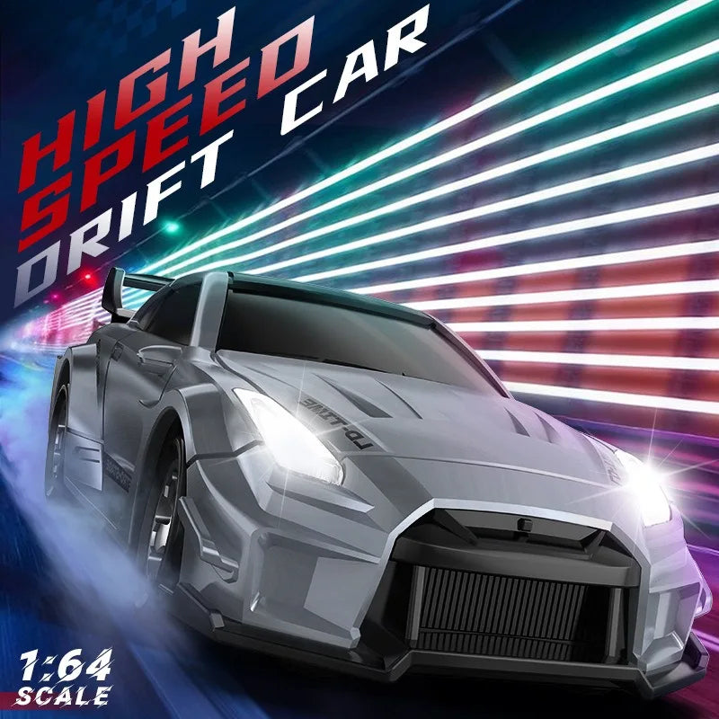 Mini Samochód RC Drift 1:64 GTR - Zdalnie Sterowany Model Wyścigowy