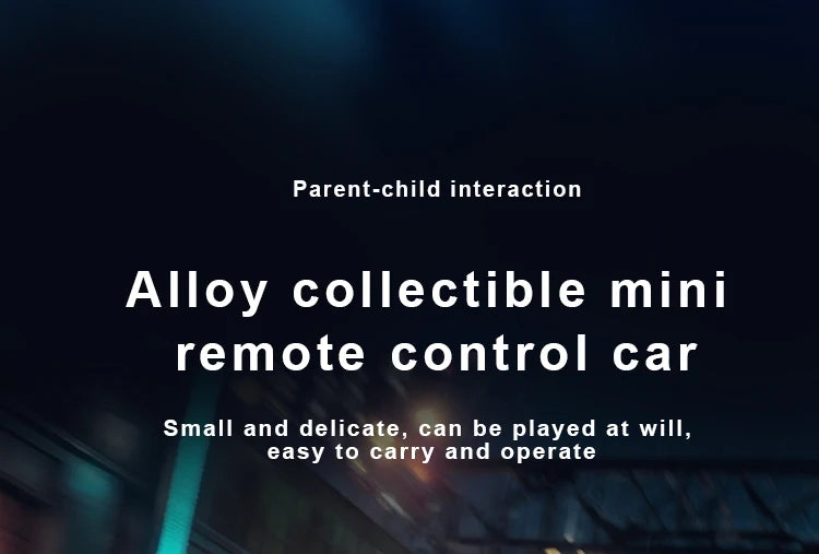 Samochód RC 1:43 z Kontrolą APP i Światłami - Mini Model Wyścigowy 4WD