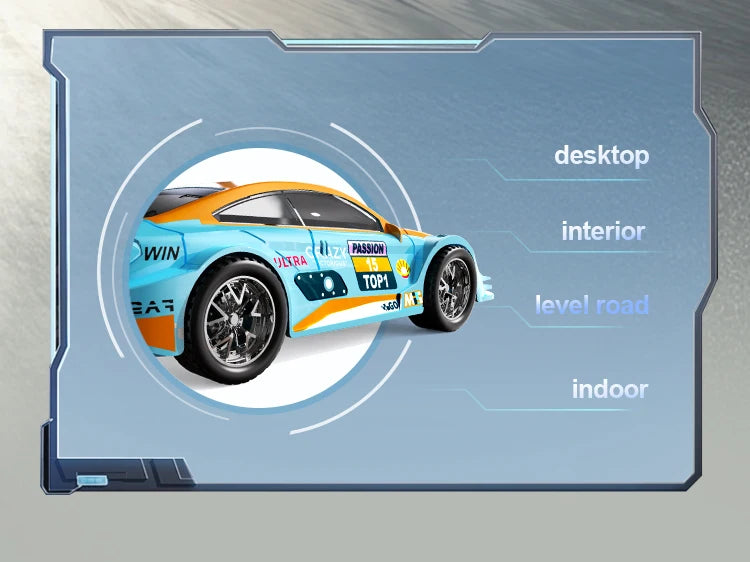 Samochód RC 1:43 z Kontrolą APP i Światłami - Mini Model Wyścigowy 4WD