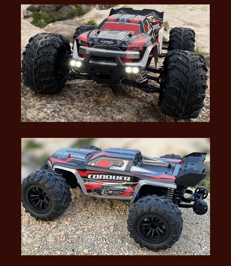 Samochód RC Off-Road 4x4 70km/h - Monster Truck 1:16 z LED