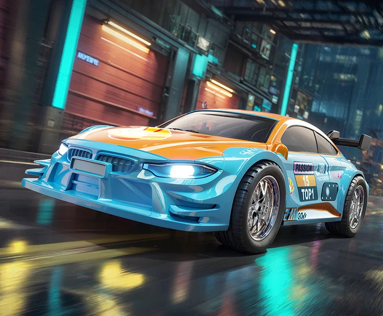 Samochód RC 1:43 z Kontrolą APP i Światłami - Mini Model Wyścigowy 4WD