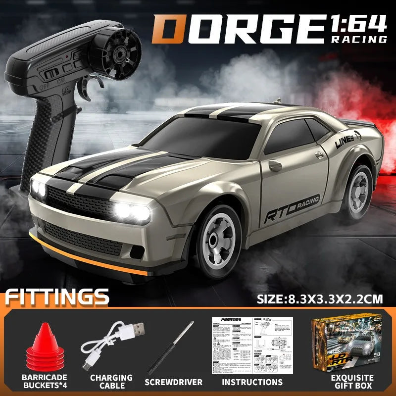 Mini Samochód RC Drift 1:64 GTR - Zdalnie Sterowany Model Wyścigowy