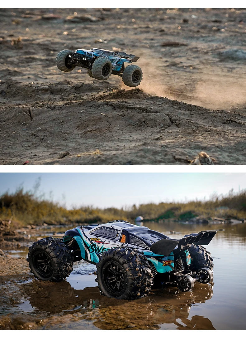 Samochód RC Off-Road 4x4 70km/h - Monster Truck 1:16 z LED