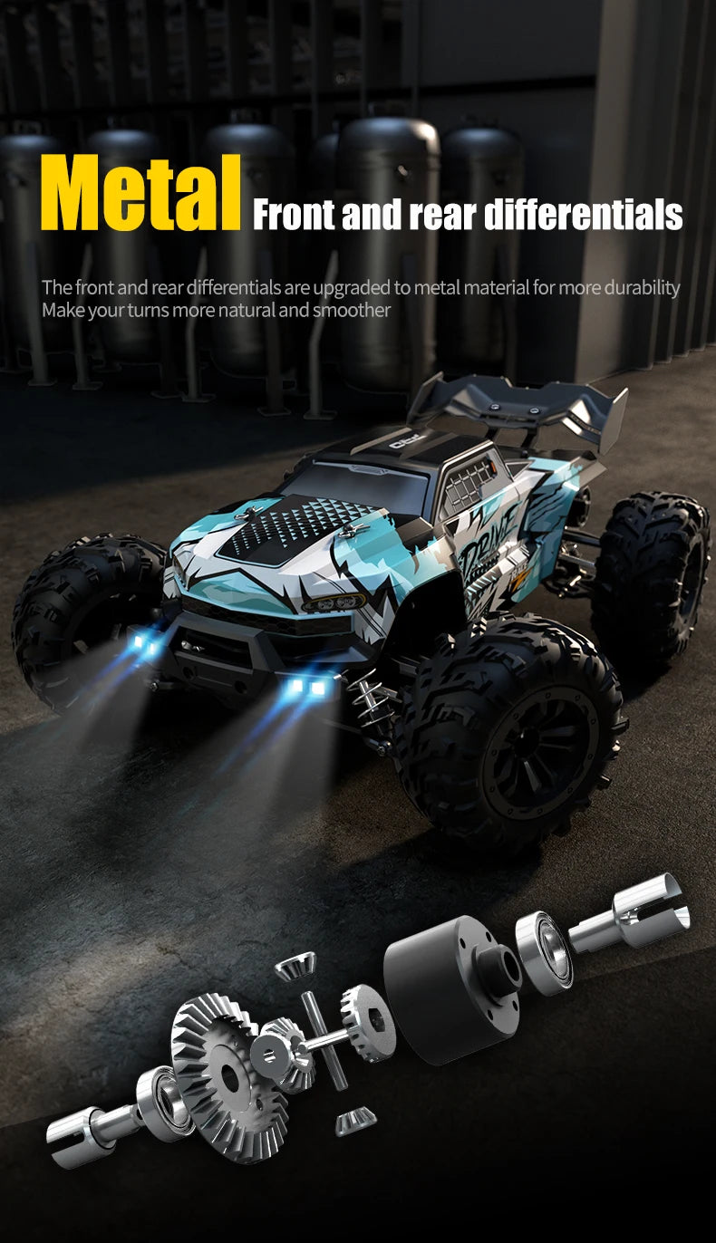 Samochód RC Off-Road 4x4 70km/h - Monster Truck 1:16 z LED